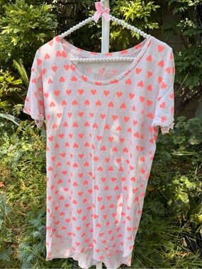 Victoria's Secret Sleep Shirt Crewneck with Hearts
